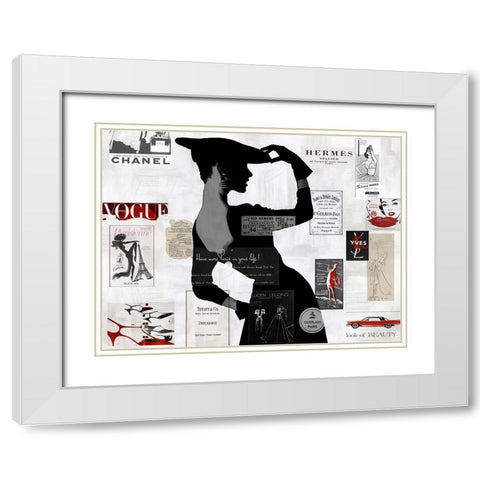 High Fashion II White Modern Wood Framed Art Print with Double Matting by Pearson, Amanda