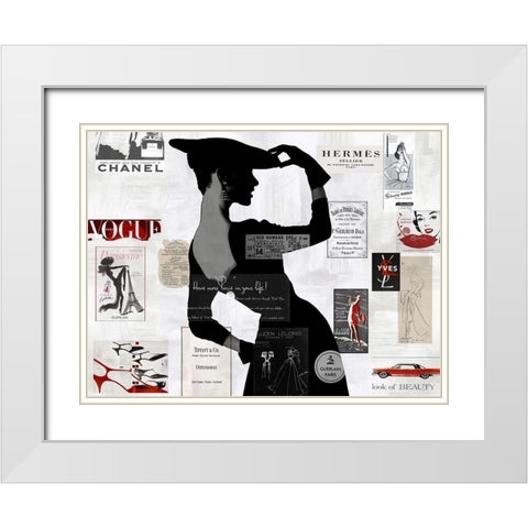 High Fashion II White Modern Wood Framed Art Print with Double Matting by Pearson, Amanda