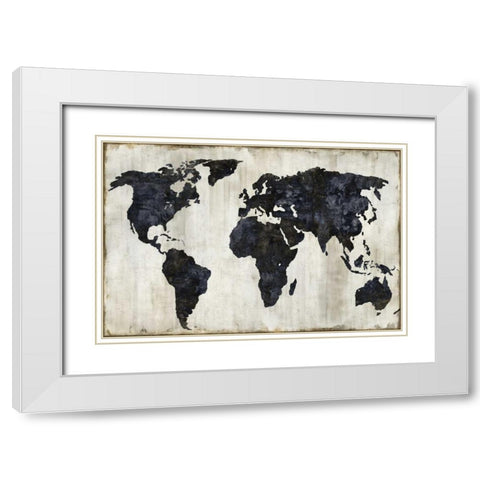 The World II White Modern Wood Framed Art Print with Double Matting by Brennan, Russell