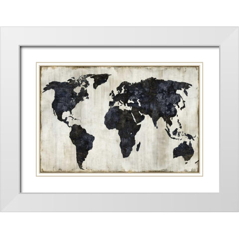 The World II White Modern Wood Framed Art Print with Double Matting by Brennan, Russell