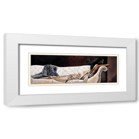 Midnight Reverie White Modern Wood Framed Art Print with Double Matting by Di Scenza, Ron