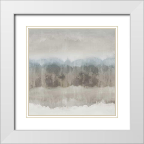 Subtle Movement I White Modern Wood Framed Art Print with Double Matting by Springer, Rachel