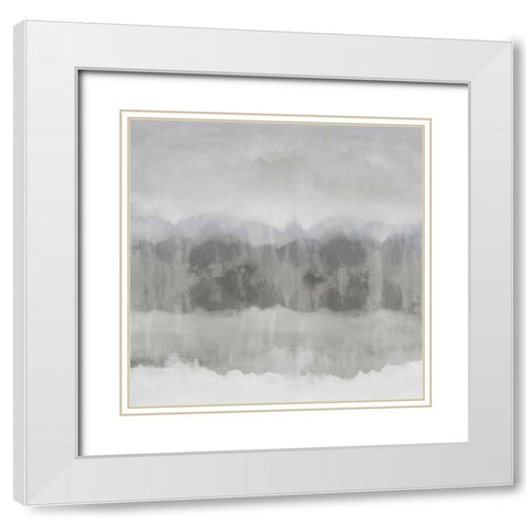 Subtle Movement II White Modern Wood Framed Art Print with Double Matting by Springer, Rachel