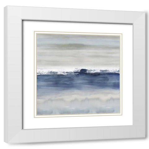 Nuanced White Modern Wood Framed Art Print with Double Matting by Springer, Rachel