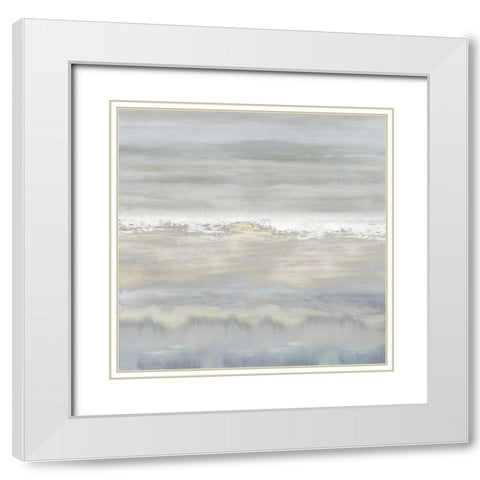 Close to the Edge White Modern Wood Framed Art Print with Double Matting by Springer, Rachel