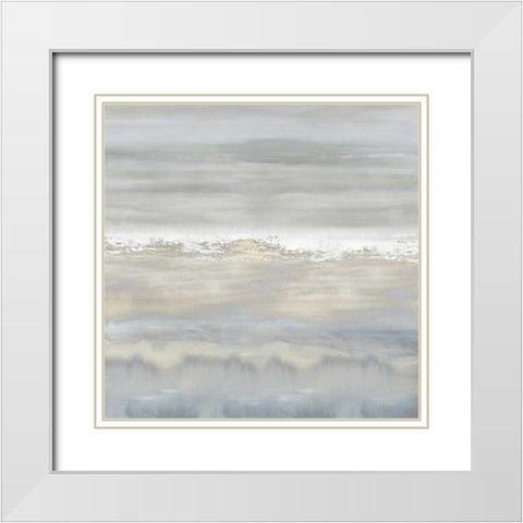 Close to the Edge White Modern Wood Framed Art Print with Double Matting by Springer, Rachel