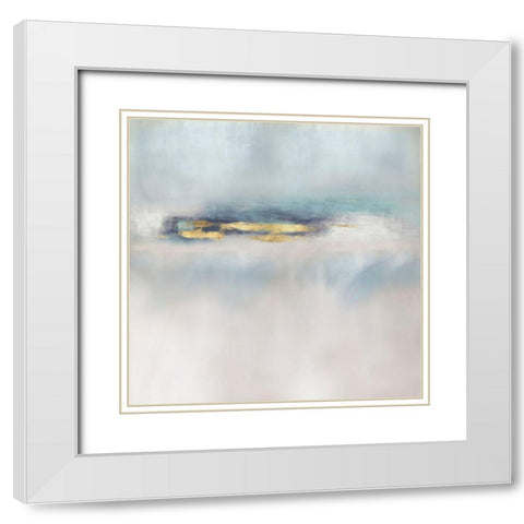 Suspend White Modern Wood Framed Art Print with Double Matting by Springer, Rachel