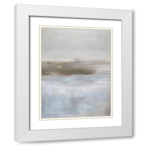 Pause in Neutral White Modern Wood Framed Art Print with Double Matting by Springer, Rachel