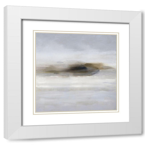 Tranquil I White Modern Wood Framed Art Print with Double Matting by Springer, Rachel