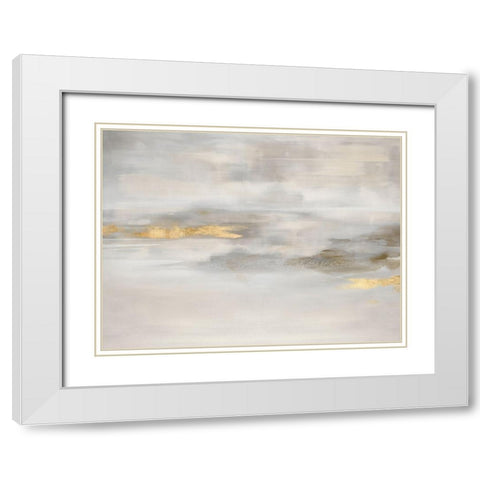 Ethereal in Neutral White Modern Wood Framed Art Print with Double Matting by Springer, Rachel