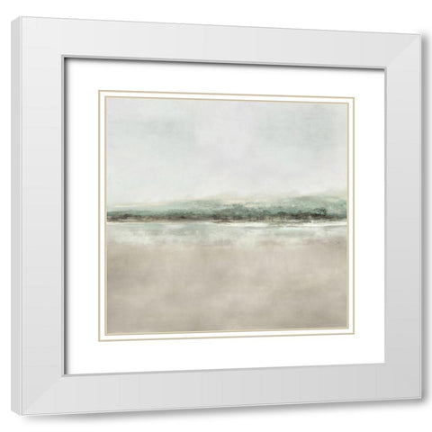Quiet Horizon White Modern Wood Framed Art Print with Double Matting by Springer, Rachel