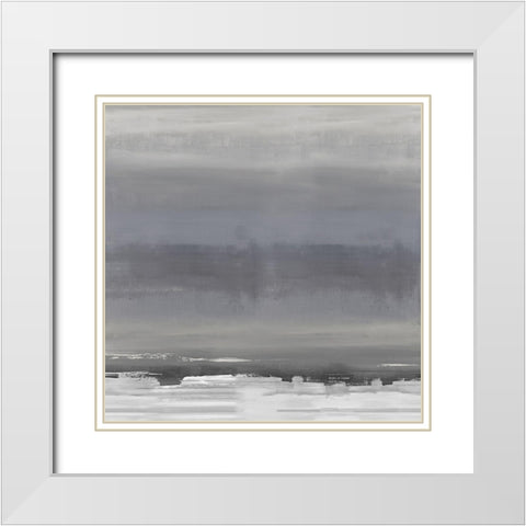Highlight Midnight I White Modern Wood Framed Art Print with Double Matting by Springer, Rachel