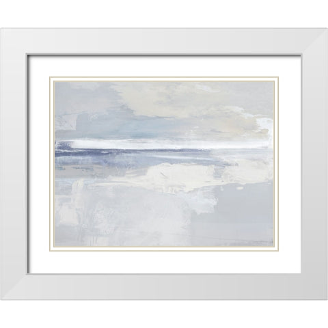 Horizon View II White Modern Wood Framed Art Print with Double Matting by Springer, Rachel