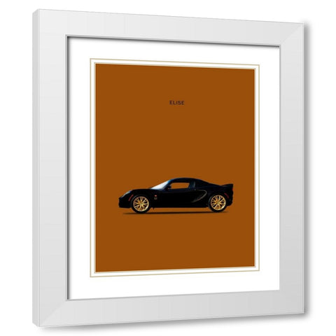 Lotus Elise Type-72D White Modern Wood Framed Art Print with Double Matting by Rogan, Mark