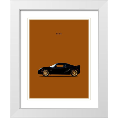 Lotus Elise Type-72D White Modern Wood Framed Art Print with Double Matting by Rogan, Mark