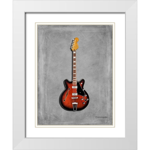 Fender Coronado White Modern Wood Framed Art Print with Double Matting by Rogan, Mark
