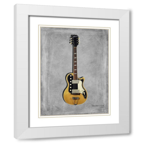 National Model 1104 White Modern Wood Framed Art Print with Double Matting by Rogan, Mark