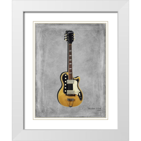 National Model 1104 White Modern Wood Framed Art Print with Double Matting by Rogan, Mark