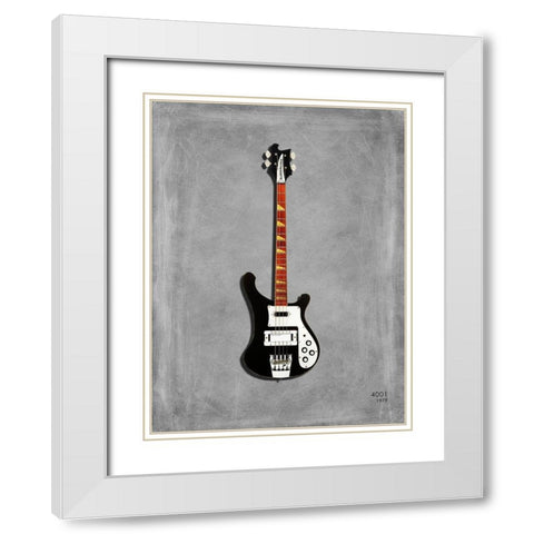 Rickenbacker 4001 1979 White Modern Wood Framed Art Print with Double Matting by Rogan, Mark