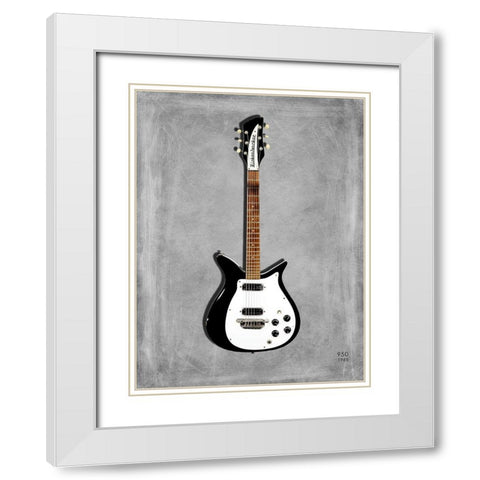Rickenbacker 950 1965 White Modern Wood Framed Art Print with Double Matting by Rogan, Mark