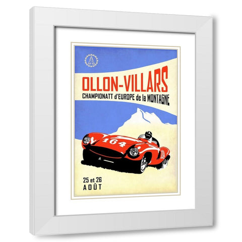 Ollon-Villars White Modern Wood Framed Art Print with Double Matting by Rogan, Mark
