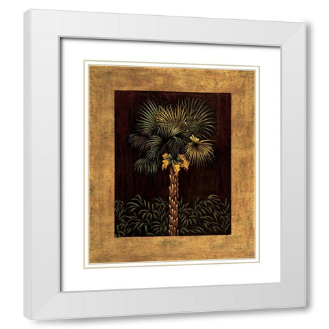 Tropical Paradise I White Modern Wood Framed Art Print with Double Matting by Blanco, Samuel