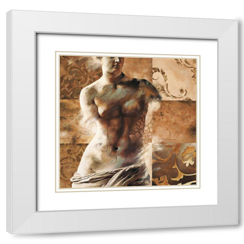 Venus de Milo White Modern Wood Framed Art Print with Double Matting by Bellaunay, Sylvie