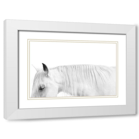 White on White White Modern Wood Framed Art Print with Double Matting by Carter, Samantha