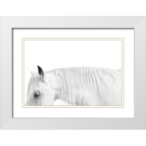 White on White White Modern Wood Framed Art Print with Double Matting by Carter, Samantha