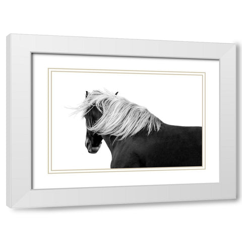 Flaxon Chestnut White Modern Wood Framed Art Print with Double Matting by Carter, Samantha