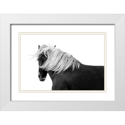 Flaxon Chestnut White Modern Wood Framed Art Print with Double Matting by Carter, Samantha