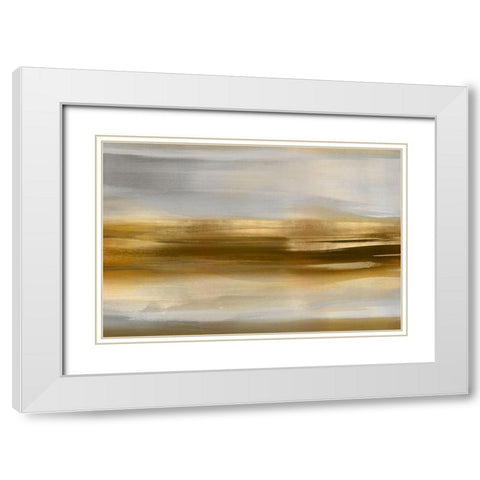 Gold Rush I White Modern Wood Framed Art Print with Double Matting by Messina, Jake