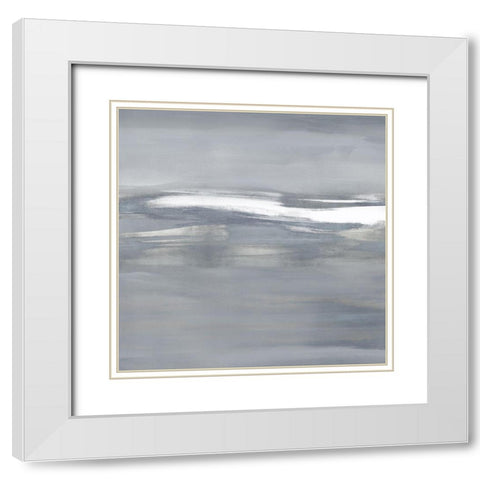 Highlight on Gray II White Modern Wood Framed Art Print with Double Matting by Messina, Jake