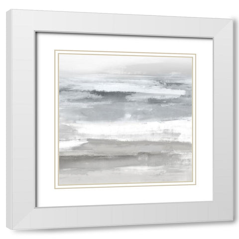 Neutral Passage II White Modern Wood Framed Art Print with Double Matting by Messina, Jake