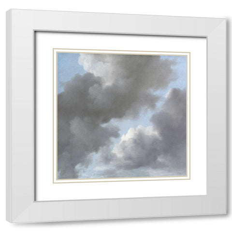 Cloud Study II White Modern Wood Framed Art Print with Double Matting by Mann, Sophia