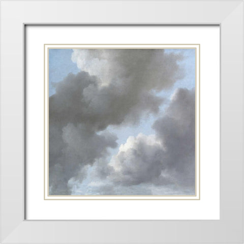 Cloud Study II White Modern Wood Framed Art Print with Double Matting by Mann, Sophia