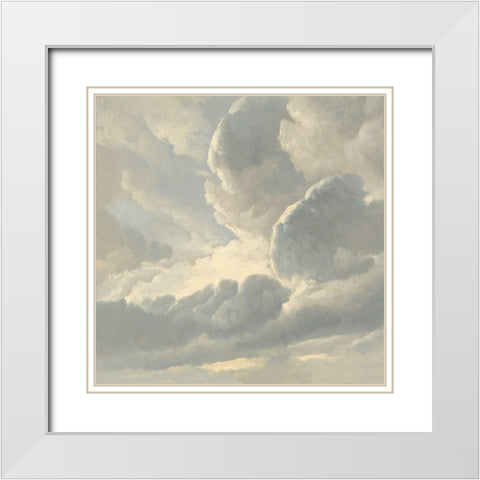 Cloud Study III White Modern Wood Framed Art Print with Double Matting by Mann, Sophia