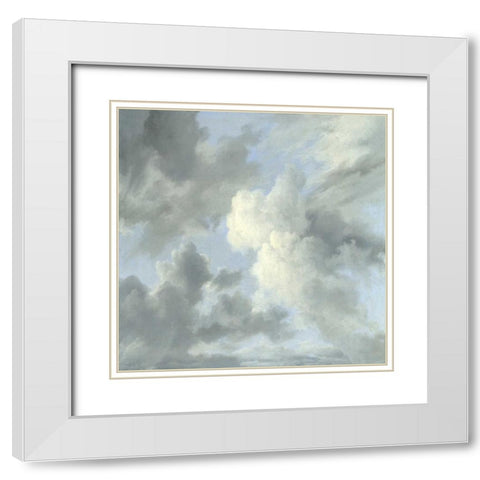 Cloud Study IV White Modern Wood Framed Art Print with Double Matting by Mann, Sophia