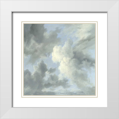 Cloud Study IV White Modern Wood Framed Art Print with Double Matting by Mann, Sophia