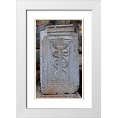 Doctors Sign from Ancient Turkey White Modern Wood Framed Art Print with Double Matting by Bennion, Scott