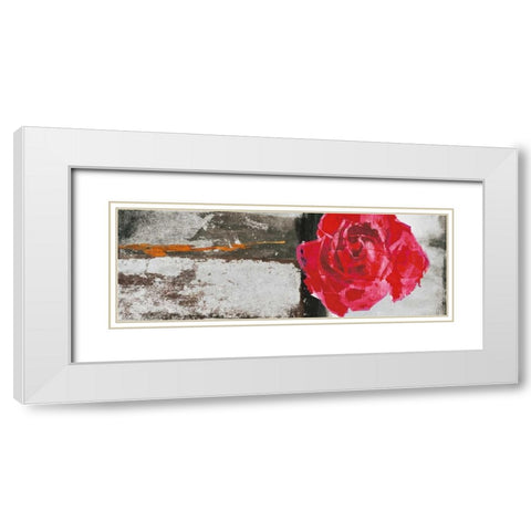 Metallic Pop Flower I White Modern Wood Framed Art Print with Double Matting by Ward, Sarah