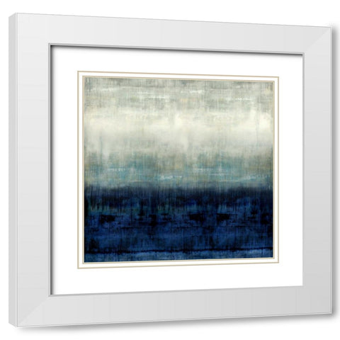 After Glow I White Modern Wood Framed Art Print with Double Matting by Hamilton, Taylor