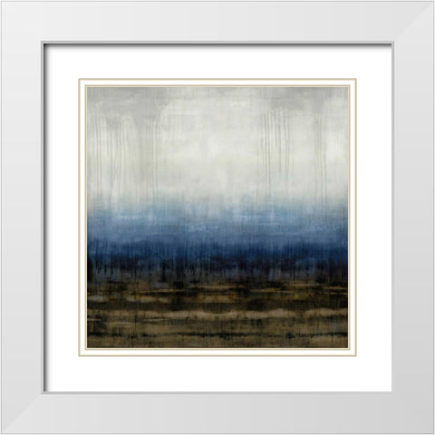 After Glow II White Modern Wood Framed Art Print with Double Matting by Hamilton, Taylor