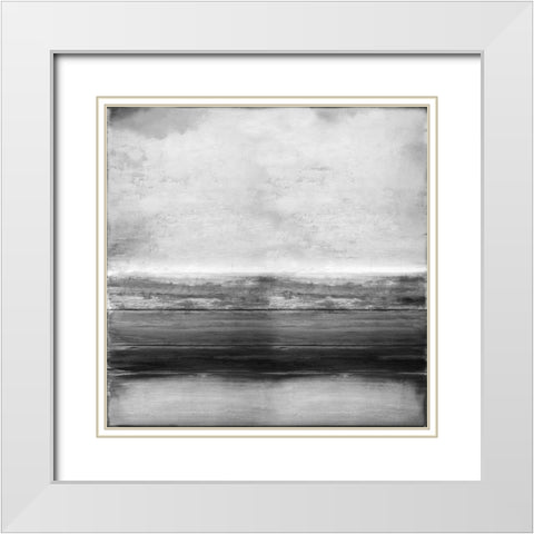 Highlighted Gray White Modern Wood Framed Art Print with Double Matting by Hamilton, Taylor