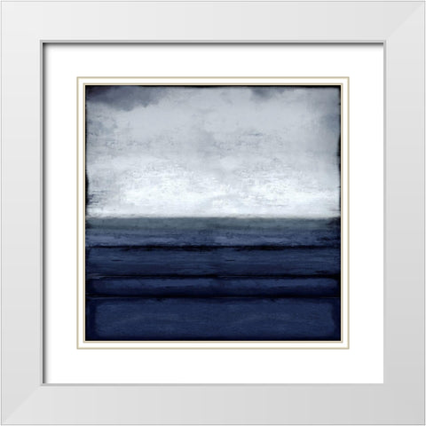 Highlighted Horizon White Modern Wood Framed Art Print with Double Matting by Hamilton, Taylor