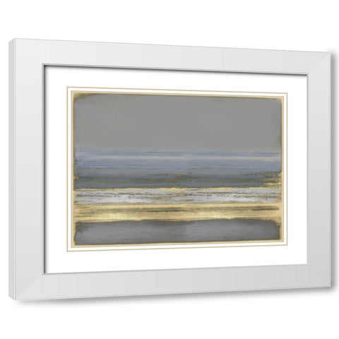 Golden Passage White Modern Wood Framed Art Print with Double Matting by Hamilton, Taylor