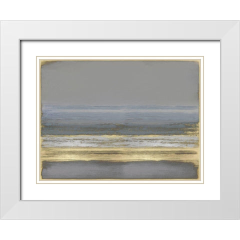 Golden Passage White Modern Wood Framed Art Print with Double Matting by Hamilton, Taylor