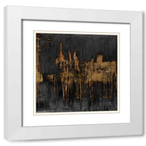 Variations White Modern Wood Framed Art Print with Double Matting by Conley, Tom