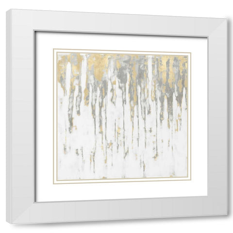 Momentary Reflection I White Modern Wood Framed Art Print with Double Matting by Conley, Tom
