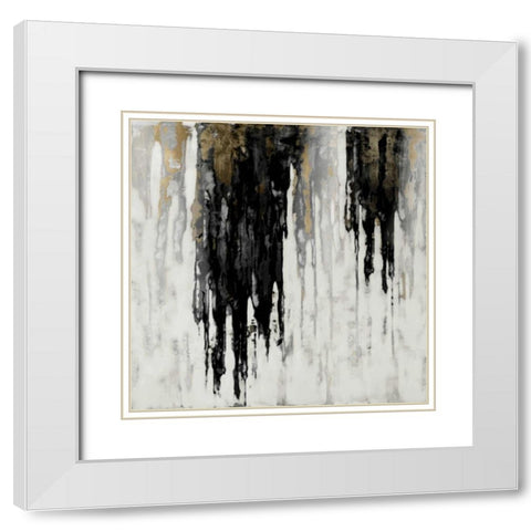 Neutral Space I White Modern Wood Framed Art Print with Double Matting by Conley, Tom